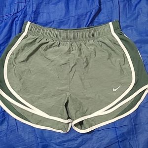 Nike Dri-Fit Running Shorts - Army Green Heather (Size Small)
